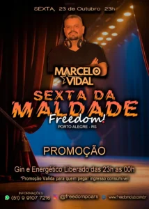 Festa Sexta da Maldade com DJ Marcelo Vidal em Porto Alegre